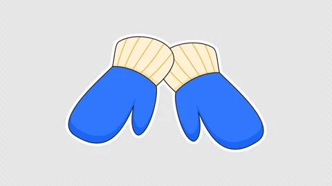 Winter mittens 스톡 동영상 336934811