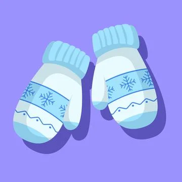 Winter Mittens Vector Illustration Stock Illustration