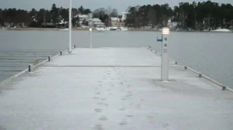 Winter morning Stock Footage 20434933