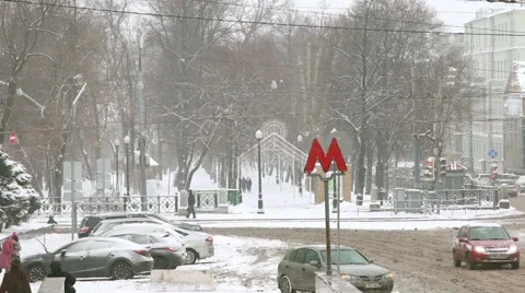 Winter Moscow Stock Footage 47014194