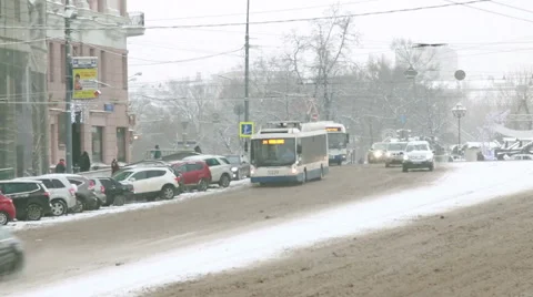 Winter in Moscow Stock Footage 47014951