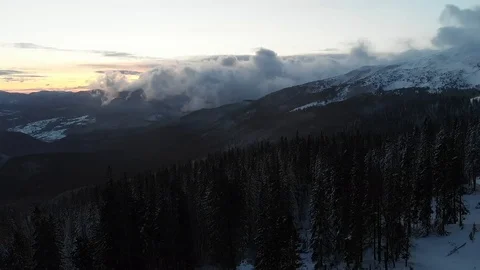 Winter mountain Stock Footage 127175296