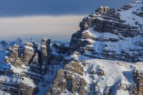 Winter mountain landscape in austria Stock Photos