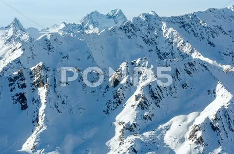 Winter Mountain Landscape (Austria).