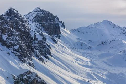 Winter mountain landscape in Austria Stock Photos