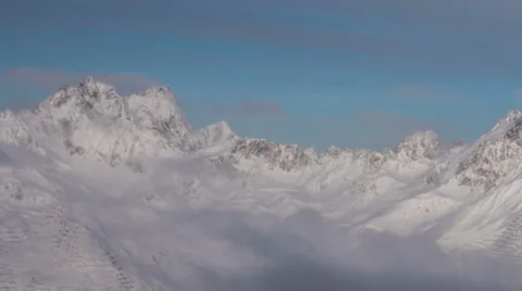 Winter mountain landscape Austria time lapse HD Video stock 36149343