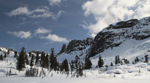 Winter  Mountain Landscape Stock Footage 37530305
