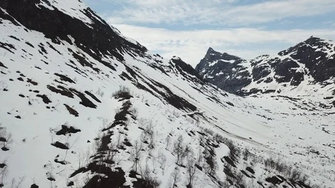 Winter mountain landscape Stock Footage 95011283