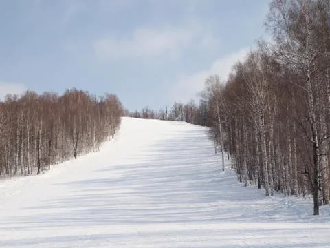 Winter mountain landscape Stock Photos
