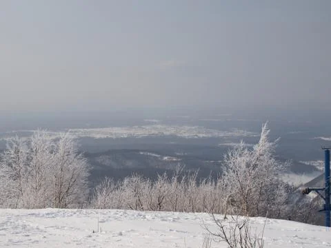 Winter mountain landscape Stock Photos