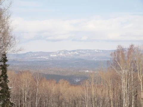 Winter mountain landscape Stock Photos