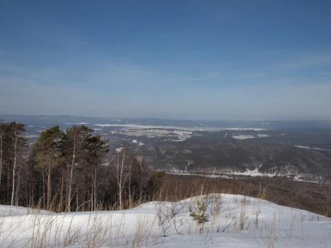 Winter mountain landscape Foto stock
