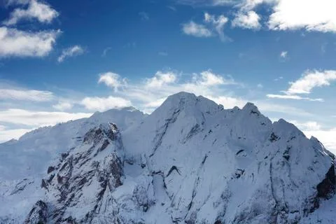 Winter mountain landscape Stock Photos