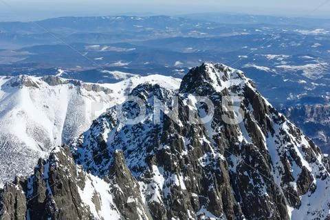 Winter mountain landscape. Stock Photos