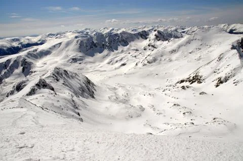 Winter mountain landscape Stock Photos