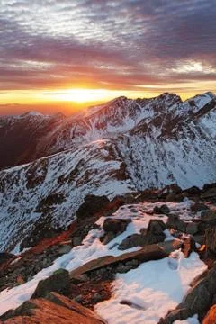 Winter mountain  landscape Stock Photos