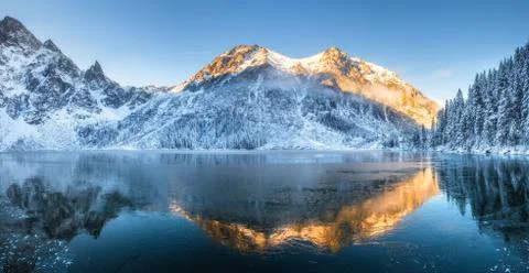 Winter mountain landscape Foto stock
