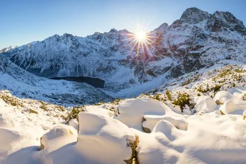 Winter mountain landscape Foto stock