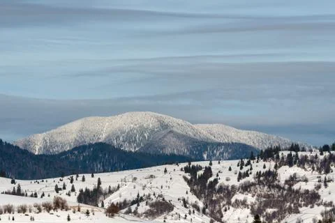 Winter mountain landscape Fotos de archivo
