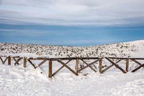 Winter mountain landscape Stock Photos