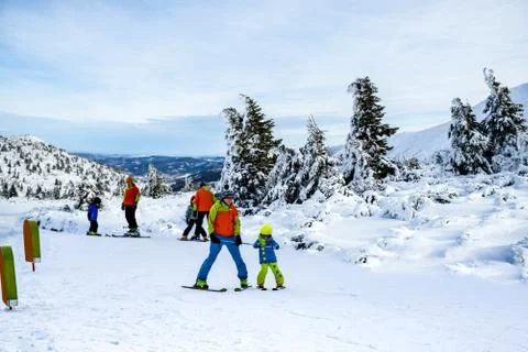 Winter mountain landscape Foto stock