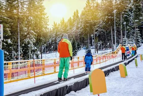 Winter mountain landscape Stock Photos