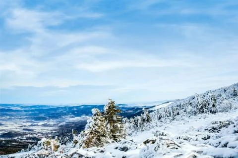 Winter mountain landscape Stock Photos
