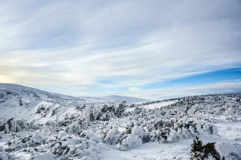 Winter mountain landscape Foto stock