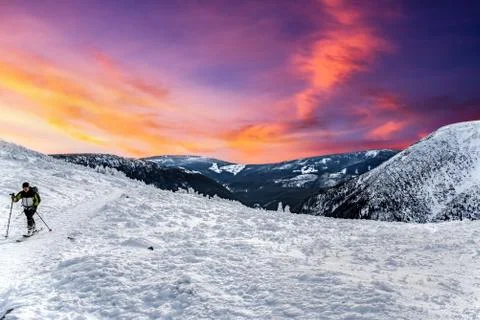 Winter mountain landscape Stock Photos