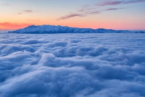 Winter mountain landscape Stock Photos