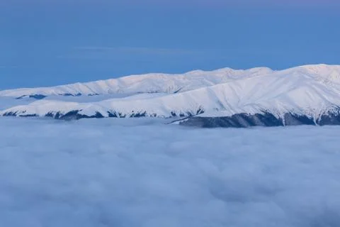 Winter mountain landscape Stock Photos