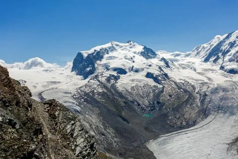 Winter mountain landscape Stock Photos