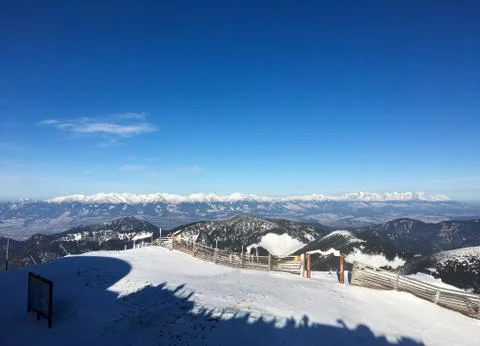 Winter mountain landscape Stock Photos