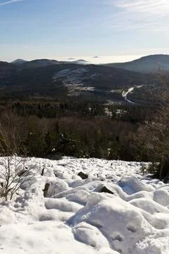 The winter mountain landscape Foto stock