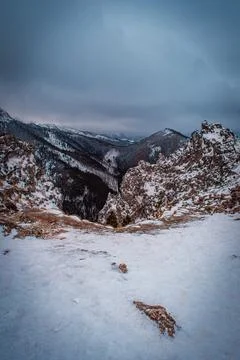 A winter mountain landscape Stock-Fotos