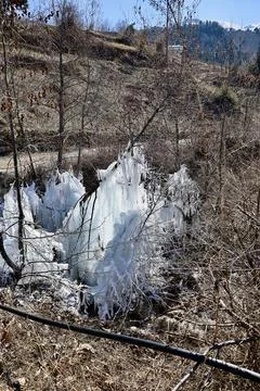 Winter mountain landscape Stock-Fotos