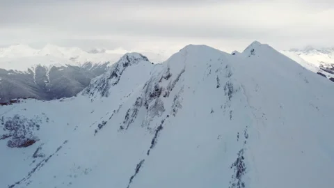 Winter mountain peak Stock Footage 246818437