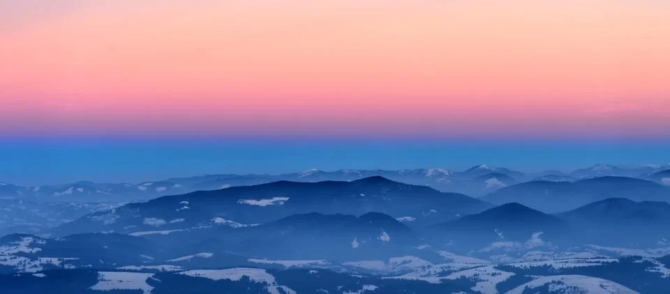 Winter mountain 写真素材