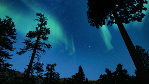 Northern Lights Loop Stock Footage ~ Royalty Free Stock Videos