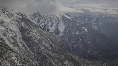 Winter Mountains aerial Stock-Footage 83654936
