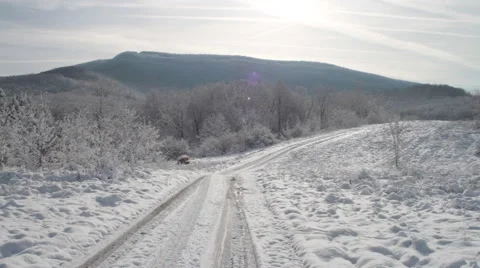 Winter in the Mountains Stock Footage 44562407