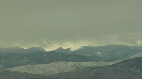 Winter in the Mountains Stock Footage 54742434