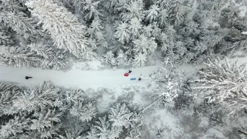 Winter in the Mountains Stock Footage 148075556