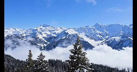 Winter Mountains Video stock 267196191