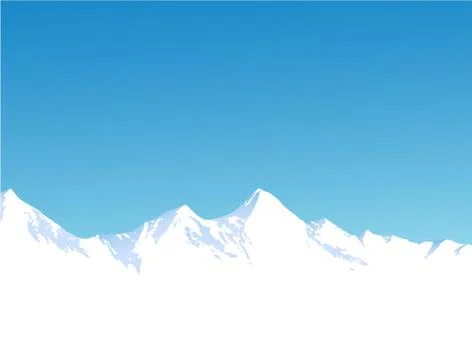 Winter mountains Illustrazione stock