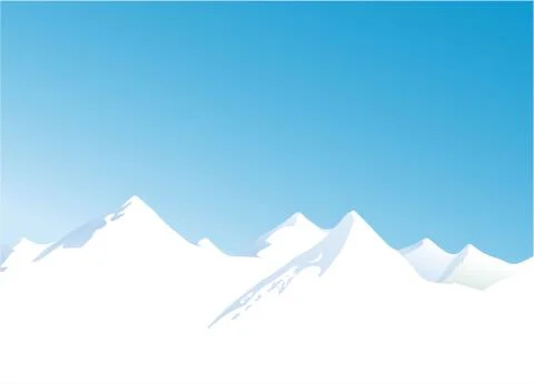 Winter mountains Stock Illustration