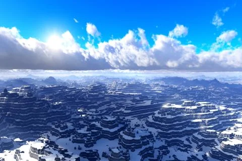 Winter mountains Stock Photos