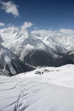 Winter mountains 写真素材