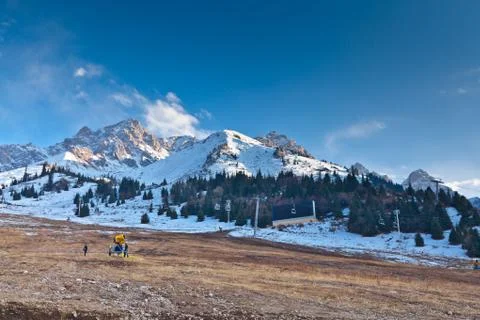 Winter in the mountains Stock Photos
