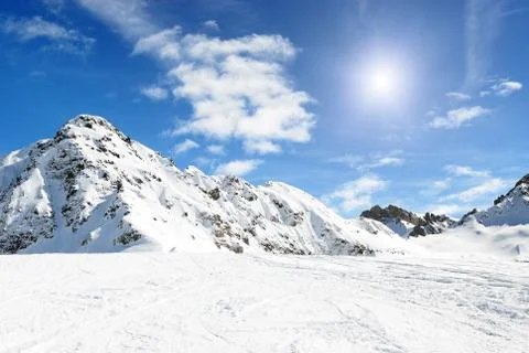 Winter mountains Stock Photos